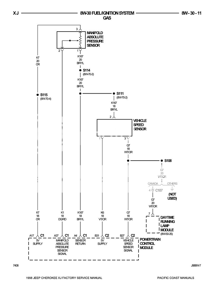 Please help! Cherokee 1998 Automatic 2WD Speed sensor conector wire